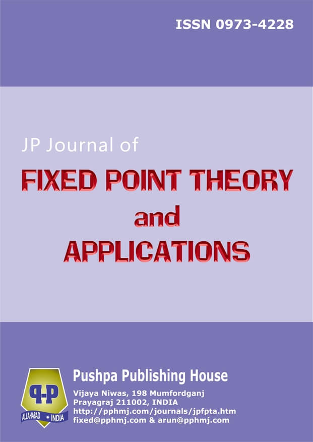JP Journal of Fixed Point Theory and Applications